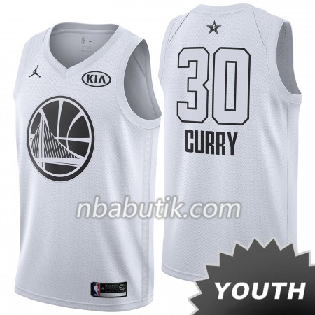 NBA Børn Trøje Golden State Warriors Stephen Curry 30 2018 All Star Jordan Brand Hvid Swingman NBA Børn Trøje Golden State Warriors Stephen Curry 30 2018 All Star Jordan Brand Hvid Swingman
